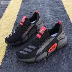 Men's Breathable Lightweight Slip-On Running Walking Sneakers Comfortable