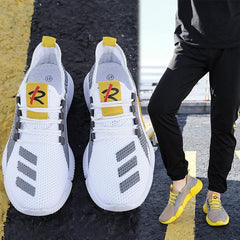 Men's Breathable Lightweight Slip-On Running Walking Sneakers Comfortable