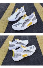 Men's Breathable Lightweight Slip-On Running Walking Sneakers Comfortable