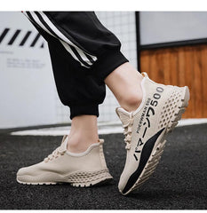 Men's Breathable Lightweight Slip-On Running Walking Sneakers Comfortable
