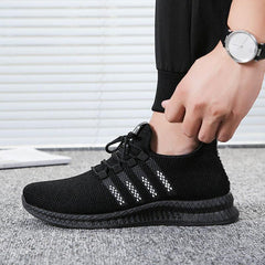 Men's Breathable Lightweight Slip-On Running Walking Sneakers Comfortable