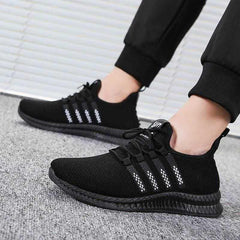 Men's Breathable Lightweight Slip-On Running Walking Sneakers Comfortable