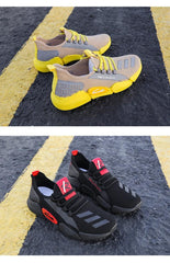 Men's Breathable Lightweight Slip-On Running Walking Sneakers Comfortable