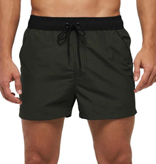 Men's Adjustable Mesh Swim Trunks Beach Board Shorts Summer