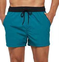 Men's Adjustable Mesh Swim Trunks Beach Board Shorts Summer