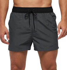 Men's Adjustable Mesh Swim Trunks Beach Board Shorts Summer