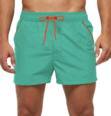 Men's Adjustable Mesh Swim Trunks Beach Board Shorts Summer