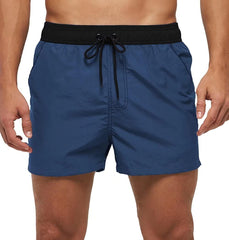 Men's Adjustable Mesh Swim Trunks Beach Board Shorts Summer