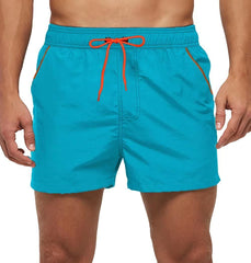 Men's Adjustable Mesh Swim Trunks Beach Board Shorts Summer