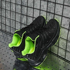Men's Air Cushion Breathable Mesh Running Walking Sneakers Lightweight