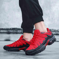 Men's Air Cushion Breathable Mesh Running Walking Sneakers Lightweight