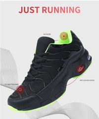 Men's Air Cushion Breathable Mesh Running Walking Sneakers Lightweight