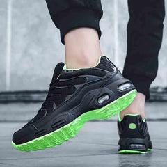 Men's Air Cushion Breathable Mesh Running Walking Sneakers Lightweight