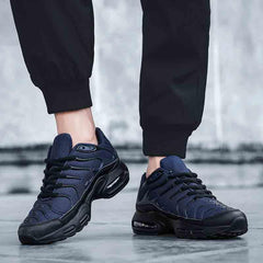 Men's Air Cushion Breathable Mesh Running Walking Sneakers Lightweight