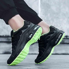 Men's Air Cushion Breathable Mesh Running Walking Sneakers Lightweight