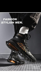 Men's Luxury White Fashion Sneakers Non-Slip Athletic Shoes