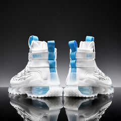Men's Luxury White Fashion Sneakers Non-Slip Athletic Shoes