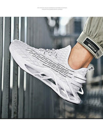 Men's Luxury White Fashion Sneakers Non-Slip Athletic Shoes