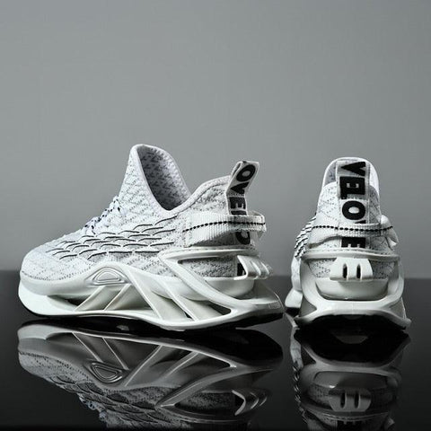 Men's Luxury White Fashion Sneakers Non-Slip Athletic Shoes