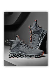 Men's Luxury White Fashion Sneakers Non-Slip Athletic Shoes