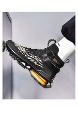 Men's Luxury White Fashion Sneakers Non-Slip Athletic Shoes