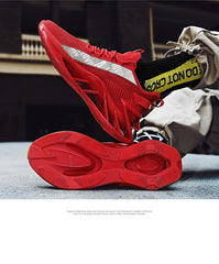 Men's Luxury White Fashion Sneakers Non-Slip Athletic Shoes