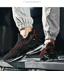 Men's Luxury White Fashion Sneakers Non-Slip Athletic Shoes