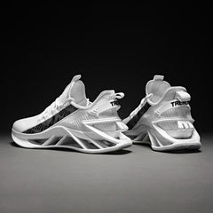 Men's Luxury White Fashion Sneakers Non-Slip Athletic Shoes