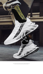 Men's Luxury White Fashion Sneakers Non-Slip Athletic Shoes