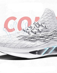 Men's Luxury White Fashion Sneakers Non-Slip Athletic Shoes