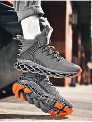 Men's Luxury White Fashion Sneakers Non-Slip Athletic Shoes