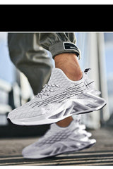 Men's Luxury White Fashion Sneakers Non-Slip Athletic Shoes