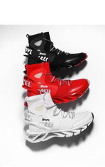 Men's Luxury White Fashion Sneakers Non-Slip Athletic Shoes