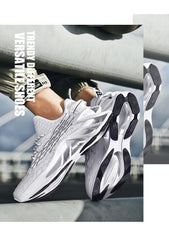 Men's Luxury White Fashion Sneakers Non-Slip Athletic Shoes