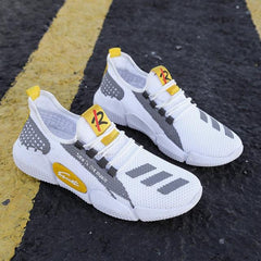 Men's Breathable Lightweight Slip-On Running Walking Sneakers Comfortable