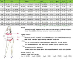 Women's Push-Up Strappy Mesh Tummy Control One-Piece Swimsuit