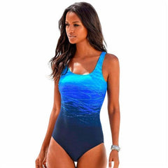 Women's Push-Up Strappy Mesh Tummy Control One-Piece Swimsuit