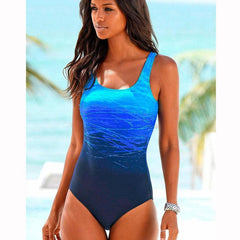 Women's Push-Up Strappy Mesh Tummy Control One-Piece Swimsuit