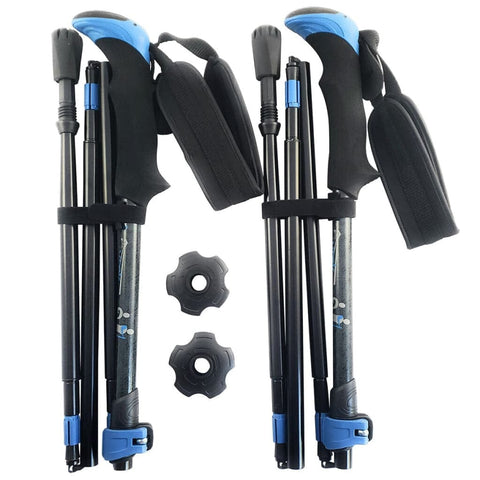 Travel Folding Hiking Poles with Bag and Accessories