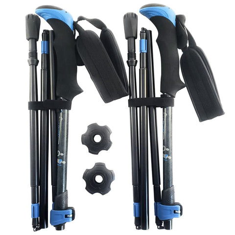 Travel Folding Hiking Poles with Bag and Accessories