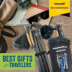 Travel Folding Hiking Poles with Bag and Accessories