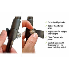 Travel Folding Hiking Poles with Bag and Accessories